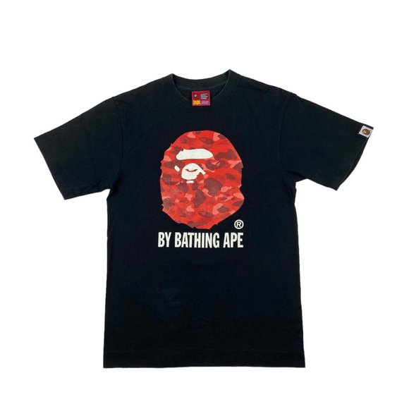 Early 2000's Red Pharrell Camo Ape Head Tee